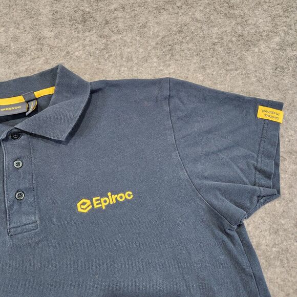 Epiroc Mens L Large Employee Staff Uniform Company Polo Short Sleeve T Shirt - Picture 5 of 12